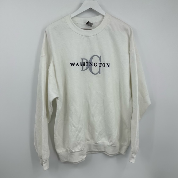 Vintage Y2K Washington DC Crewneck Sweatshirt Size XL Streetwear Early 2000s - Picture 2 of 7
